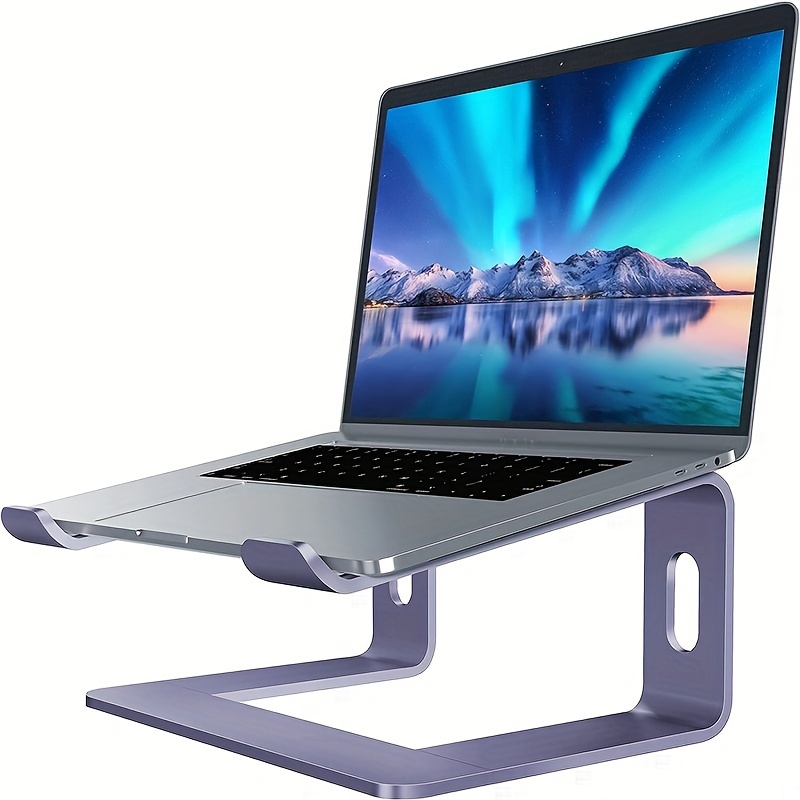Soporte elevador portátil para laptop, ligero y ajustable, ergonómico,  plegable, compatible con Apple MacBook Pro y Air, HP, Dell, tablet y más