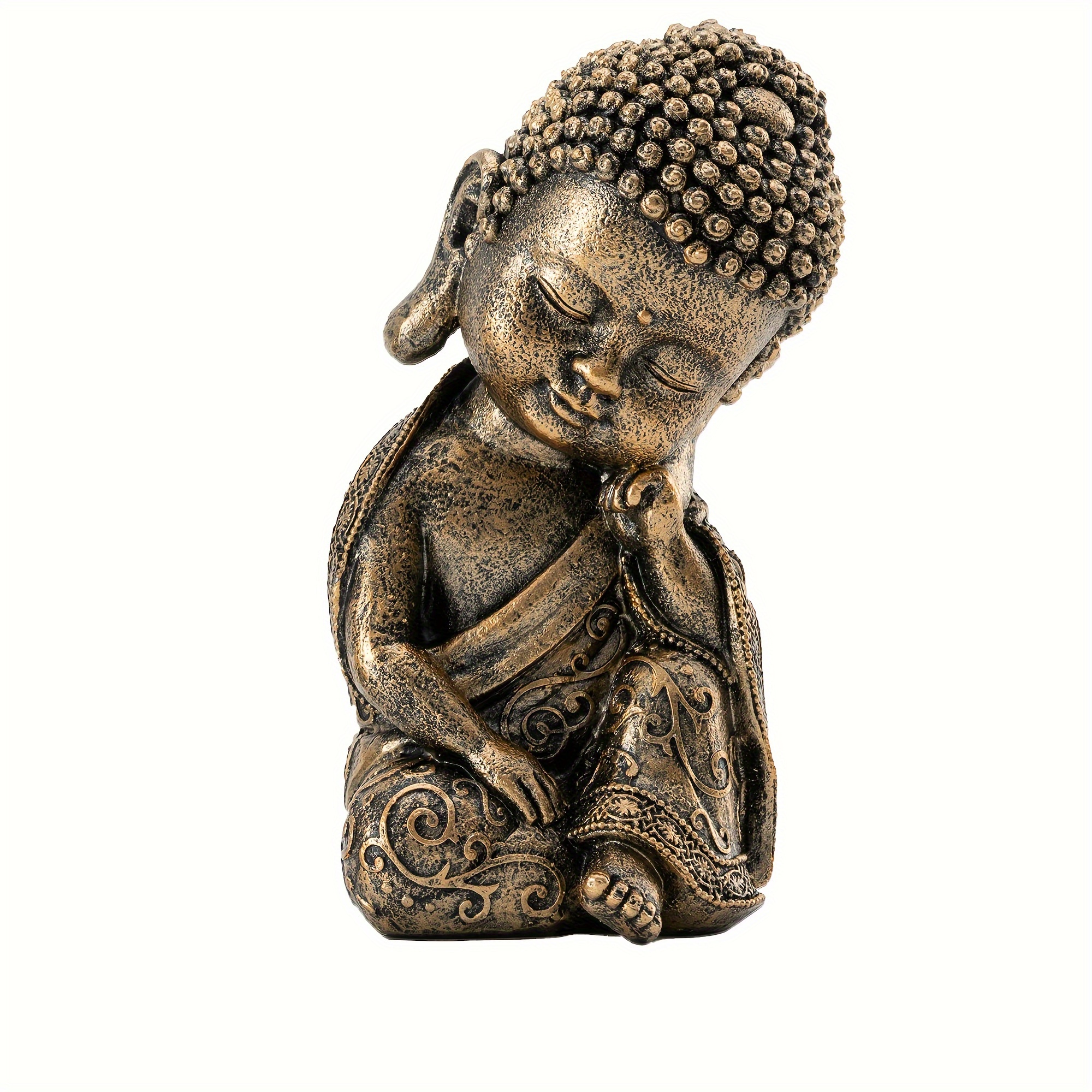 Vintage Golden Buddha Statue Meditation Buddha Gifts Zen - Temu