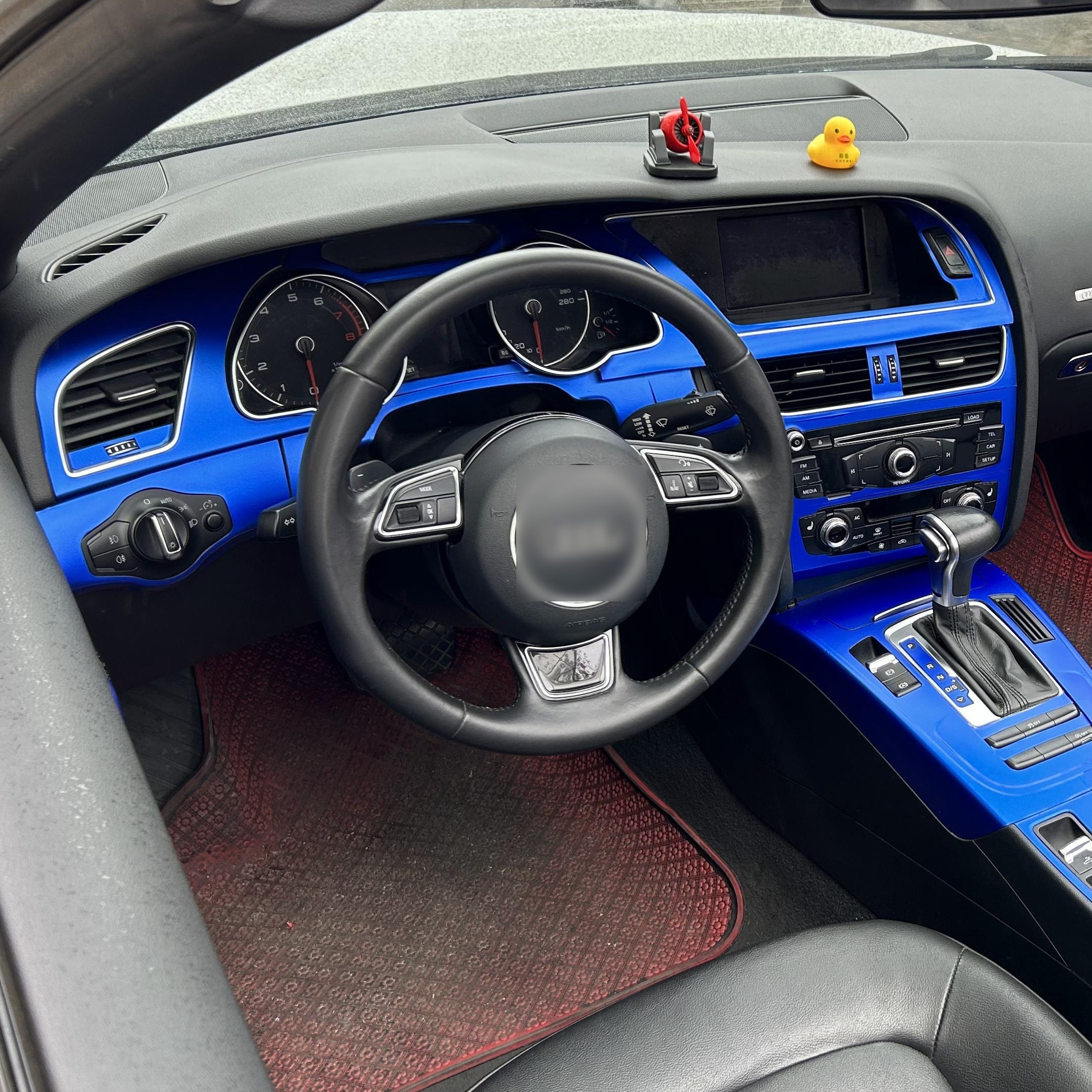 A4 B8 2009-2016 Innenraum-zentralsteuerungstafel Türgriff  Kohlefaser-aufkleber-aufkleber Auto-styling-zubehör - Auto - Temu Germany