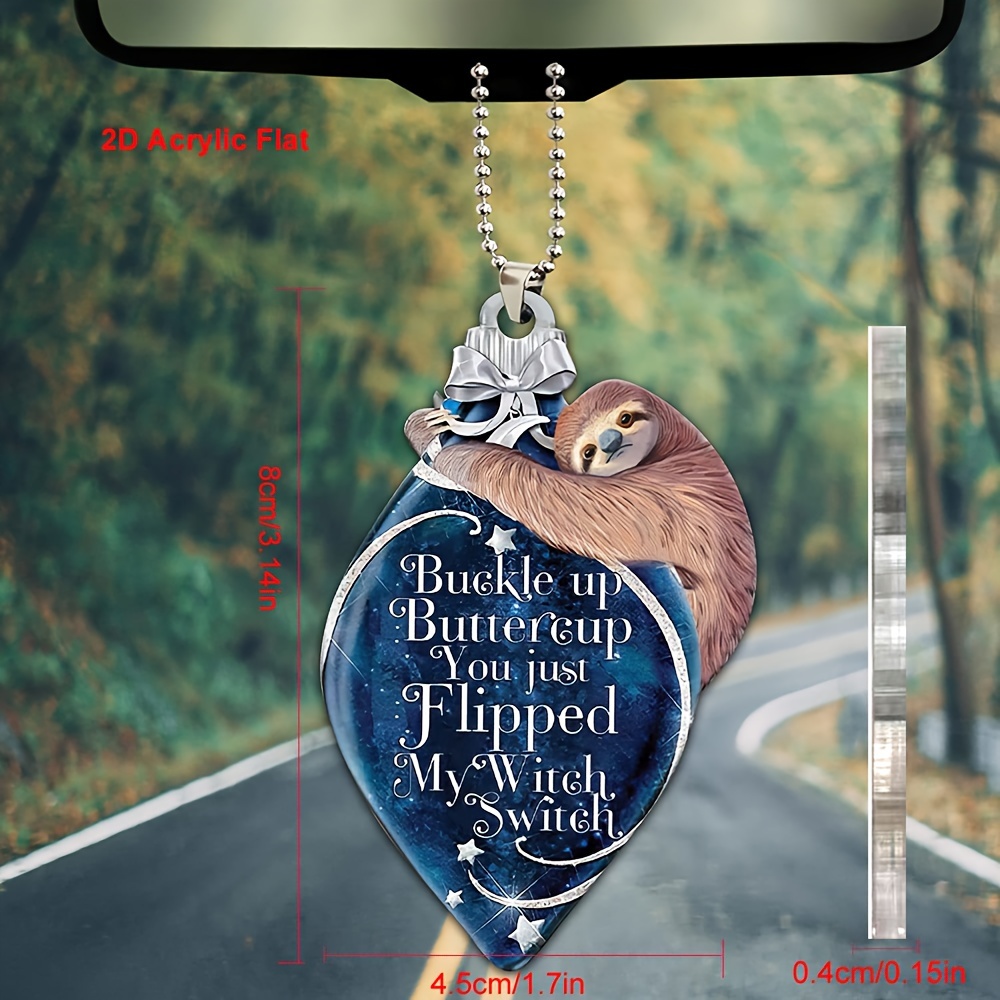 Animal Pendant cute Sloth Car Hanging Ornament For Rear - Temu