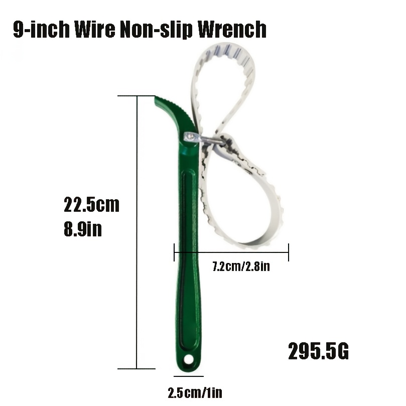 Stahl-Draht-Rutschfeste Filtergurt-Filtergurt-Ölfiltergurt 20,32 Cm 30,48  Cm 40,64 Cm Auto-Tools (Industriequalität) Stahl-Draht-Rutschfeste Filtergur