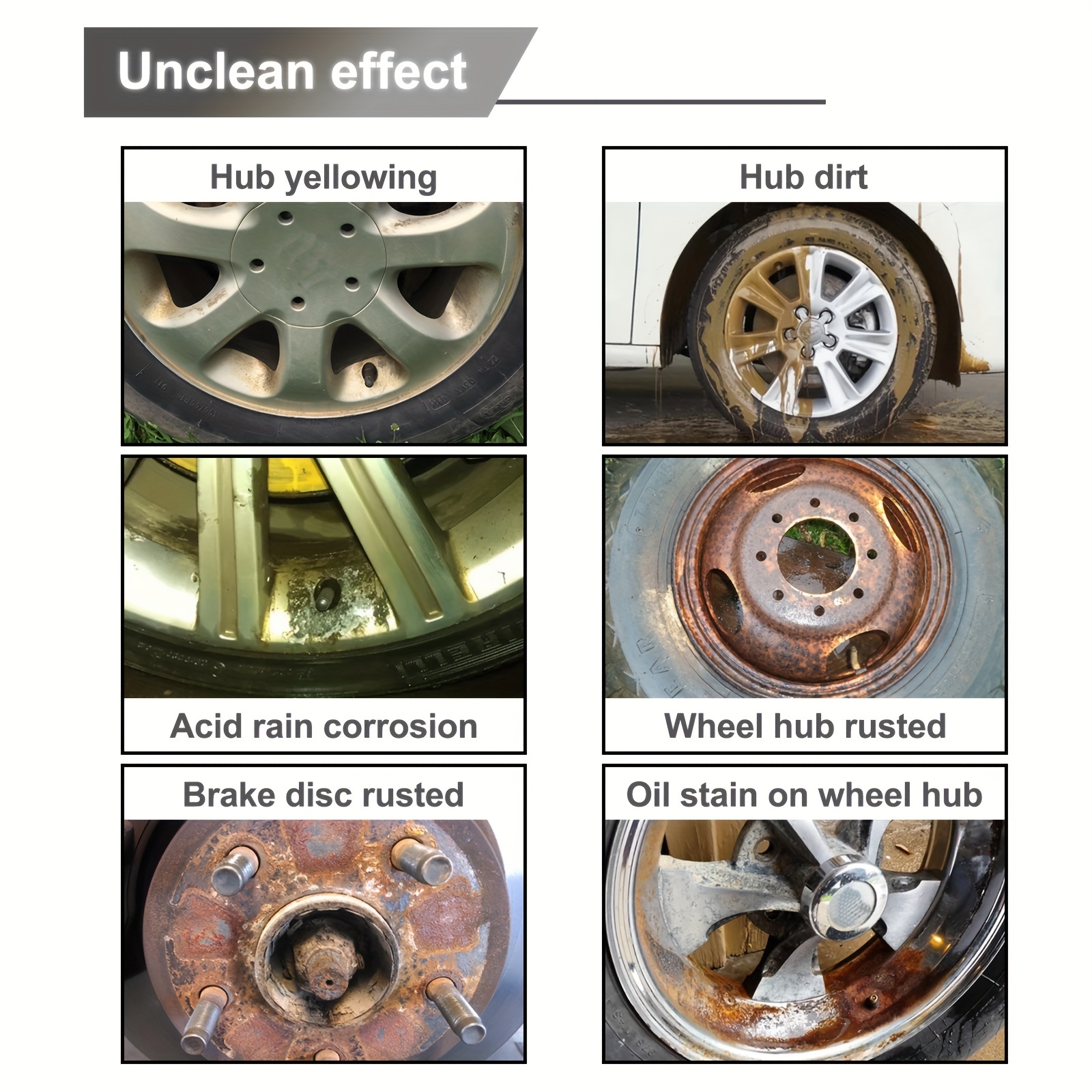 Rust Remover Car Wheel Hubs Rust Cleaning Brightening Agent - Temu