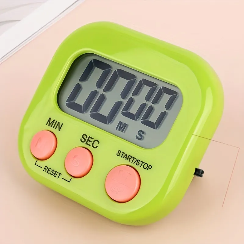 Small Digital Kitchen Timer, Magnetic Back With On/off Switch
