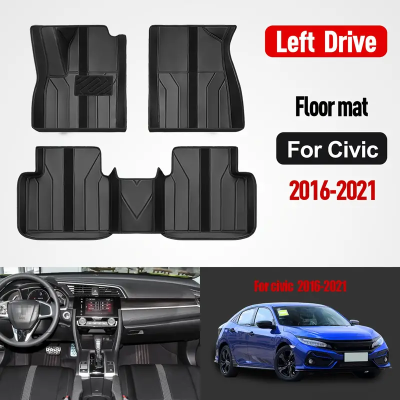 Fit For Civic 2016 2021 Auto Fußmatten Für Civic 2021 2024 - Temu Germany