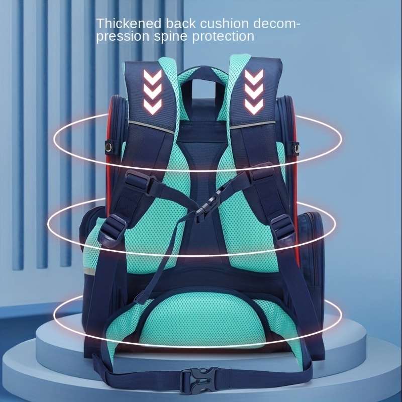 Kids 3D Cartoon Backpack Spine Protection Waterproof Backpack