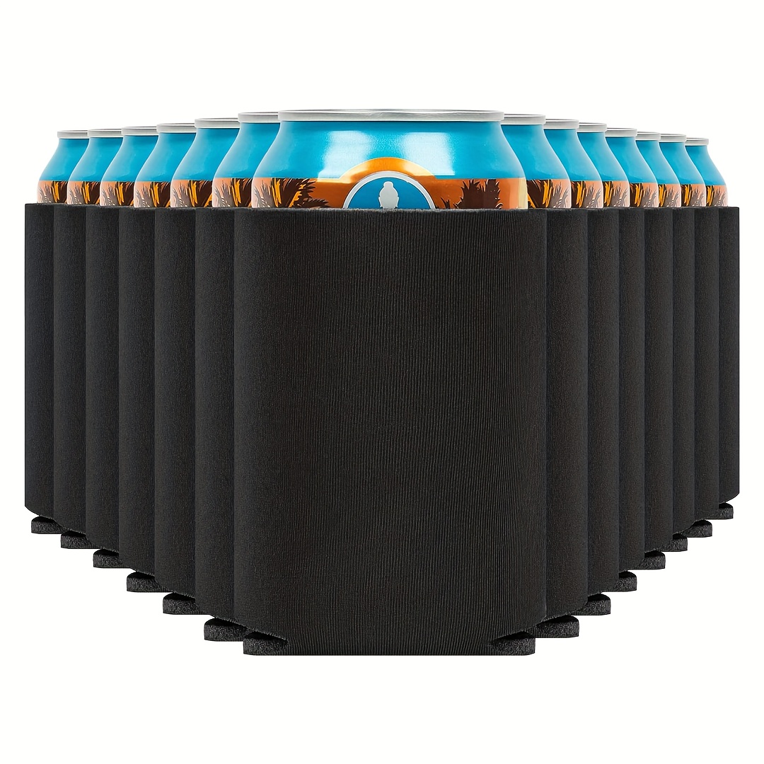 10pcs Beer Can Cooler Blank Neoprene Can Sleeves Collapsible
