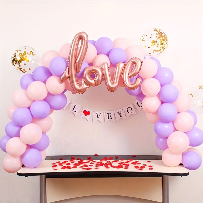 DIY Table Small Arch Set, Balloon Arch Kit ,Plastic Balloon Column  Stands,Birthday Decoration, Removable Portable Table Balloon Arch Display