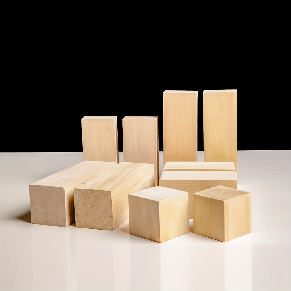 Wooden Cubes Pine Wood Cubes Solid Wood Blocks Blank Wooden - Temu