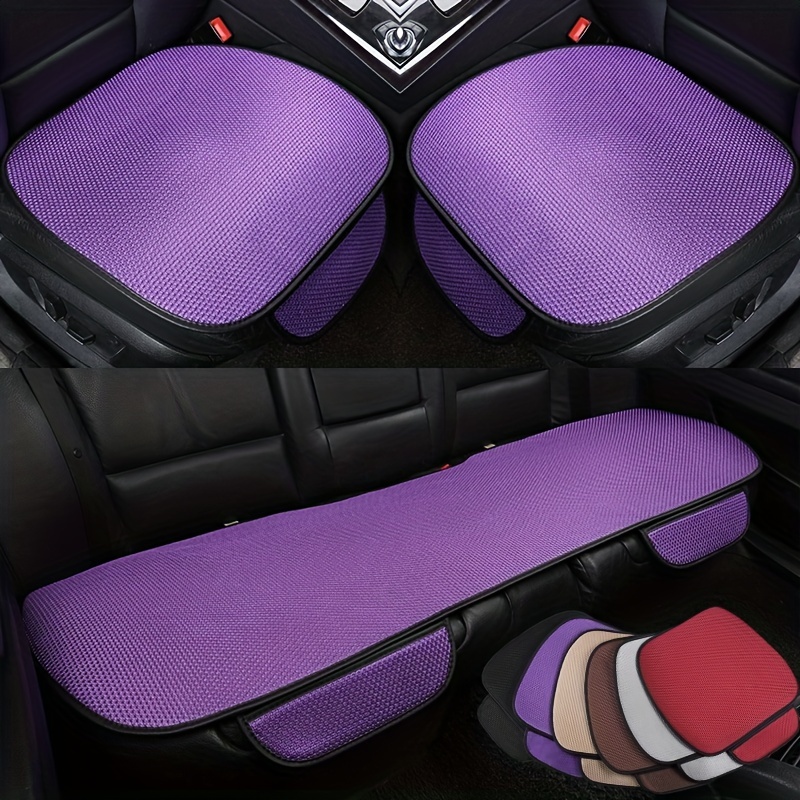 3Pcs Or 1pc Set Car Front Back Seat Cover Pad Mat Cushion Universal Fit  Breathable Blanket Nonslip Auto Truck SUV Van Office, Summer Car Seat  Cushion