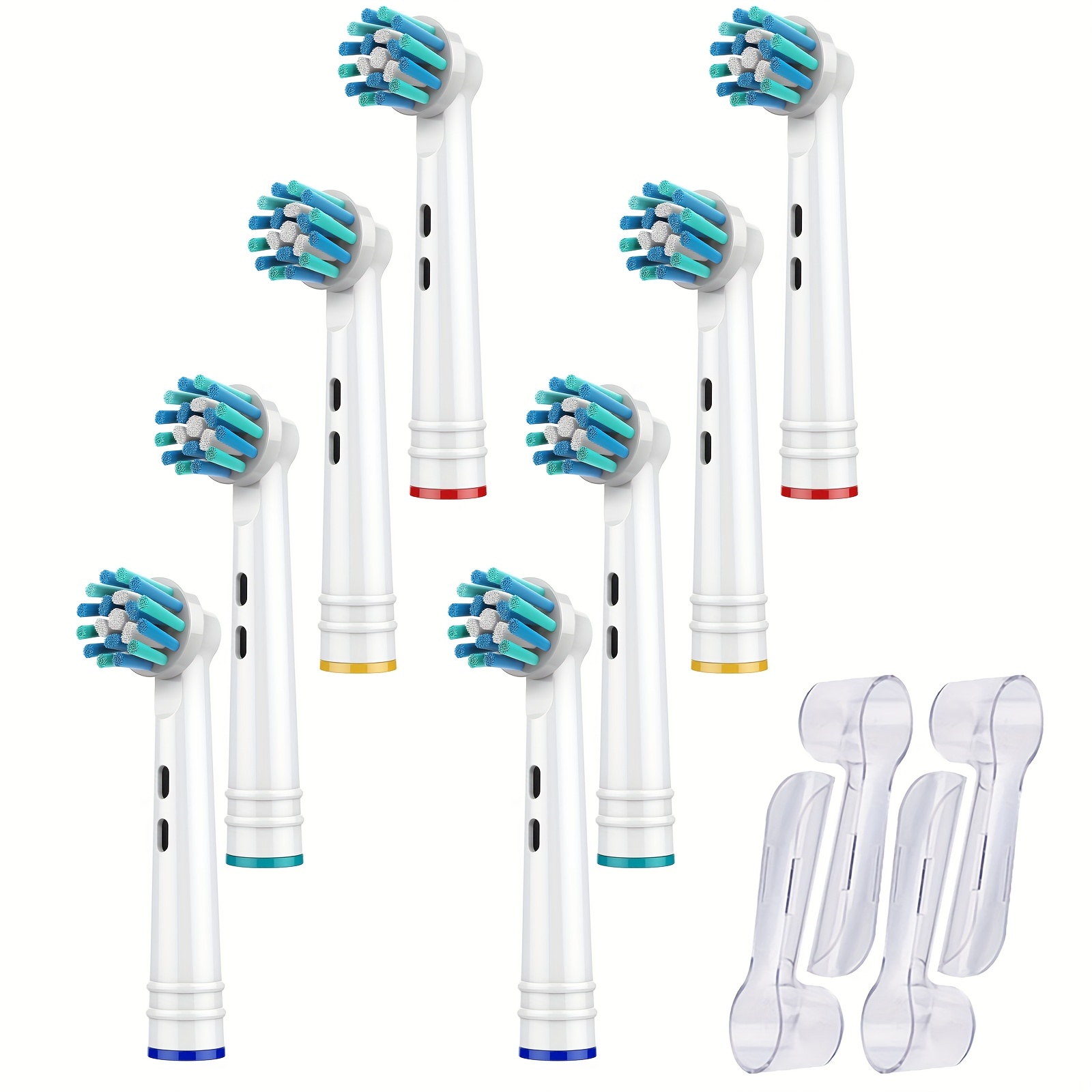 Braun Oral-B - Recambio de cabezales de cepillo de dientes eléctrico 3D,  color blanco, 4 unidades