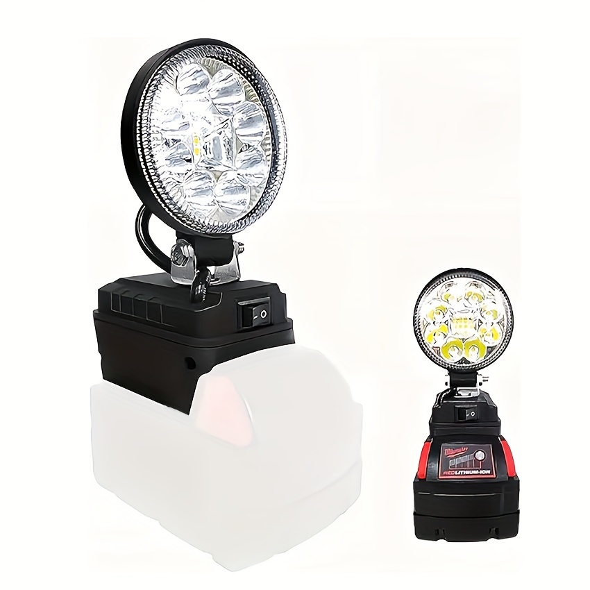 Projecteur LED Rechargeable Lampe Chantier Solaire 60W, 4 modes