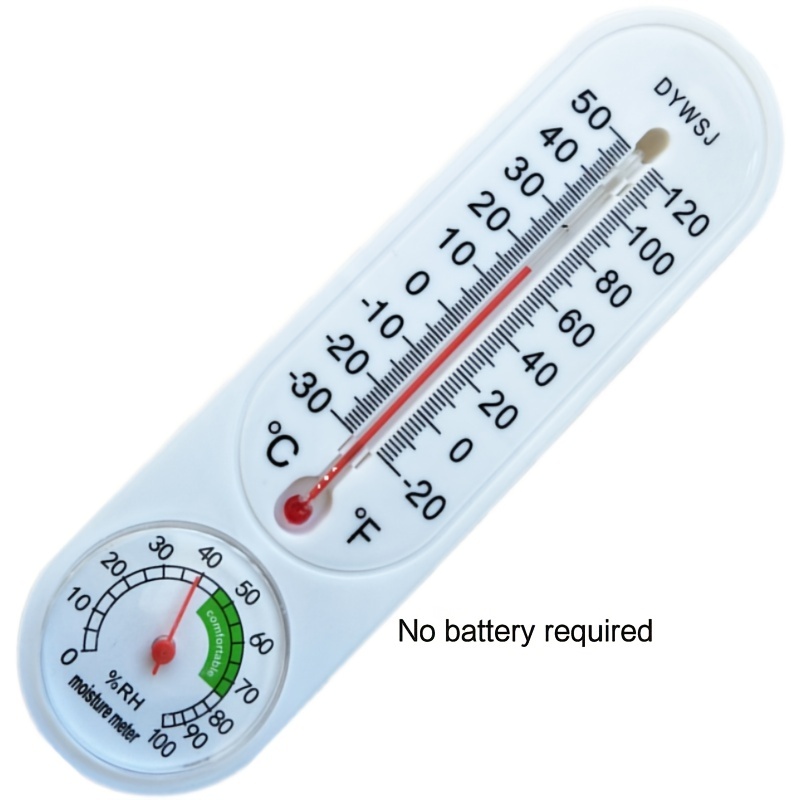 Mini Analog Thermometer Hygrometer Humidity Meter Room Indoor Temperature  2022