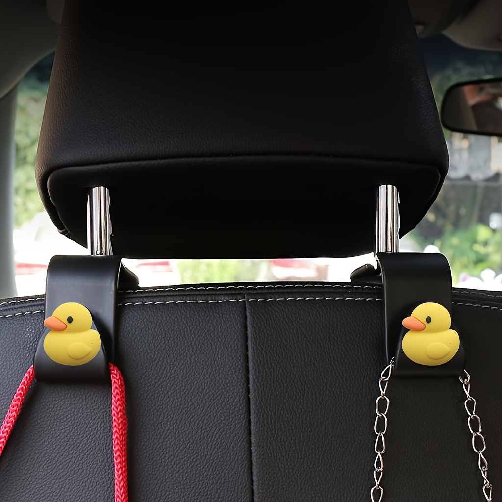 Little Yellow Duck Seat Bracket Cute Car Seat Hook Cartoon - Temu