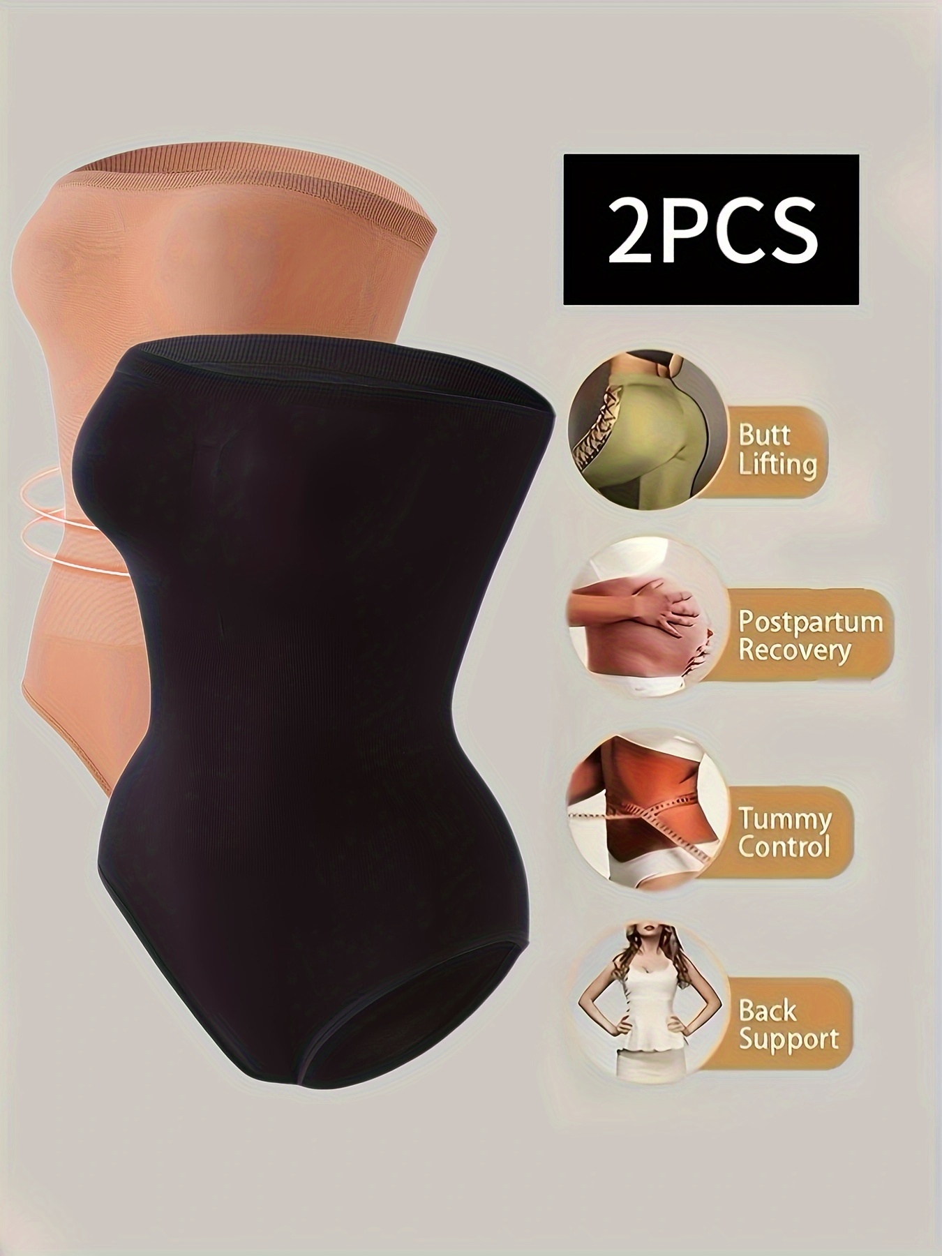 Seamless Strapless Shaping Bodysuit Tummy Control Butt - Temu