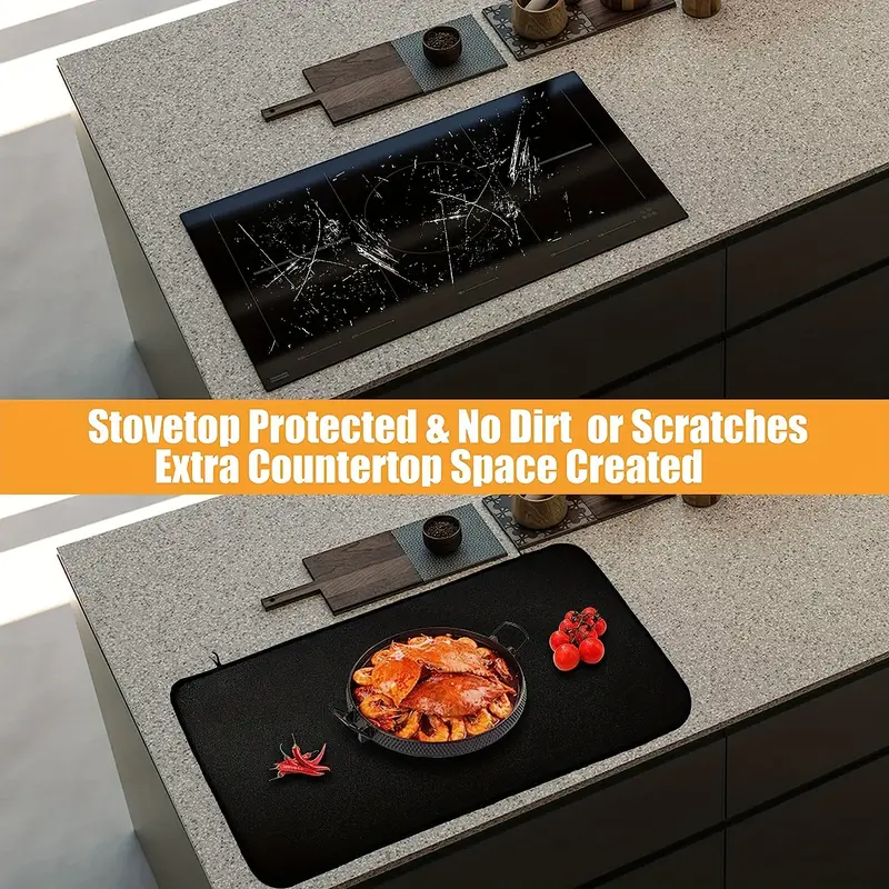 1pc, Stove Pad, Heat Resistant Stove Top Covers For Electric Stove,  Fireproof & Waterproof Electric Stove Cover, Glass Stove Top Protector For  Prevent Scratches, Fiberglass Cloth - Home & Kitchen - Temu