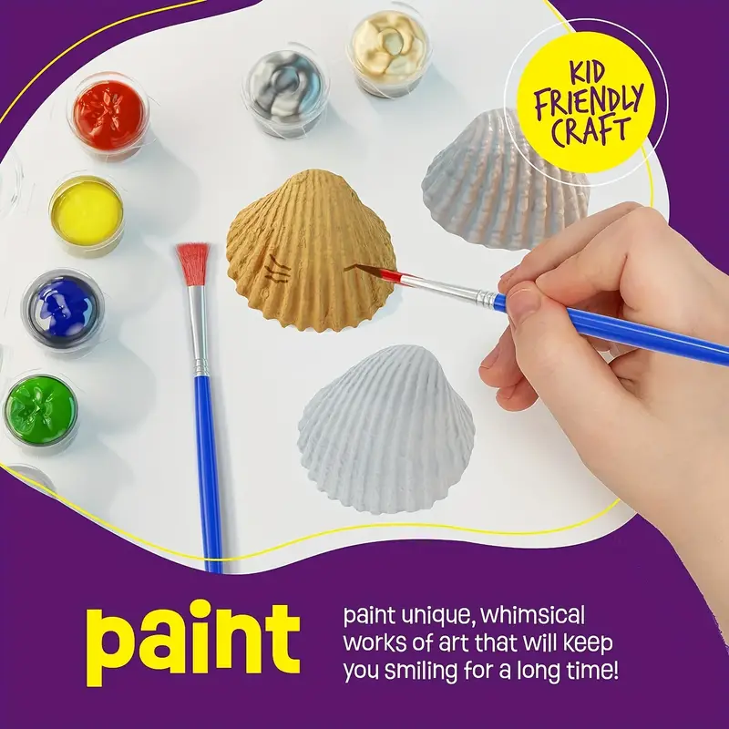 Kids Sea Shell Painting Kit Arts Crafts Gifts For Boys And - Temu