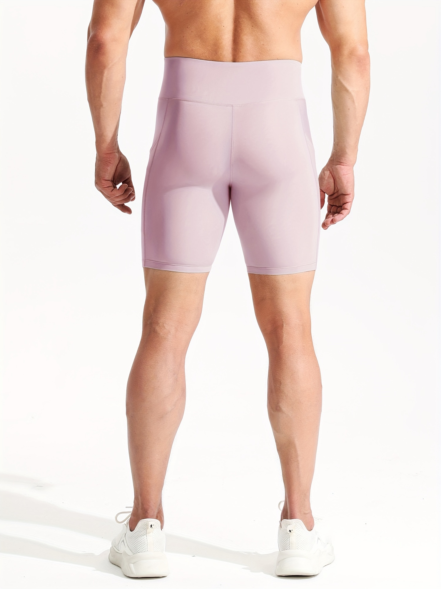 High Rise Compression Short in Pink and Black