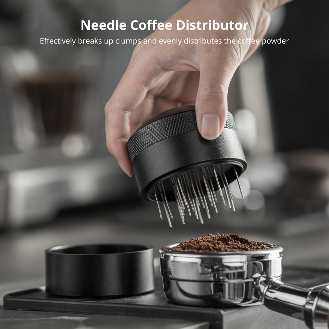 Espresso Coffee Stirrer Needle Stainless Steel Powder Disperser with  Magnetic Holder WDT Distributor Leveler Tool Accessories