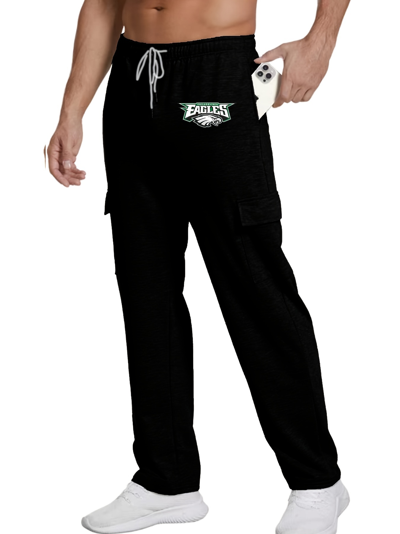 Philadelphia Eagles Mens Sweatpants Print Pants Sports Trousers Drawstrings