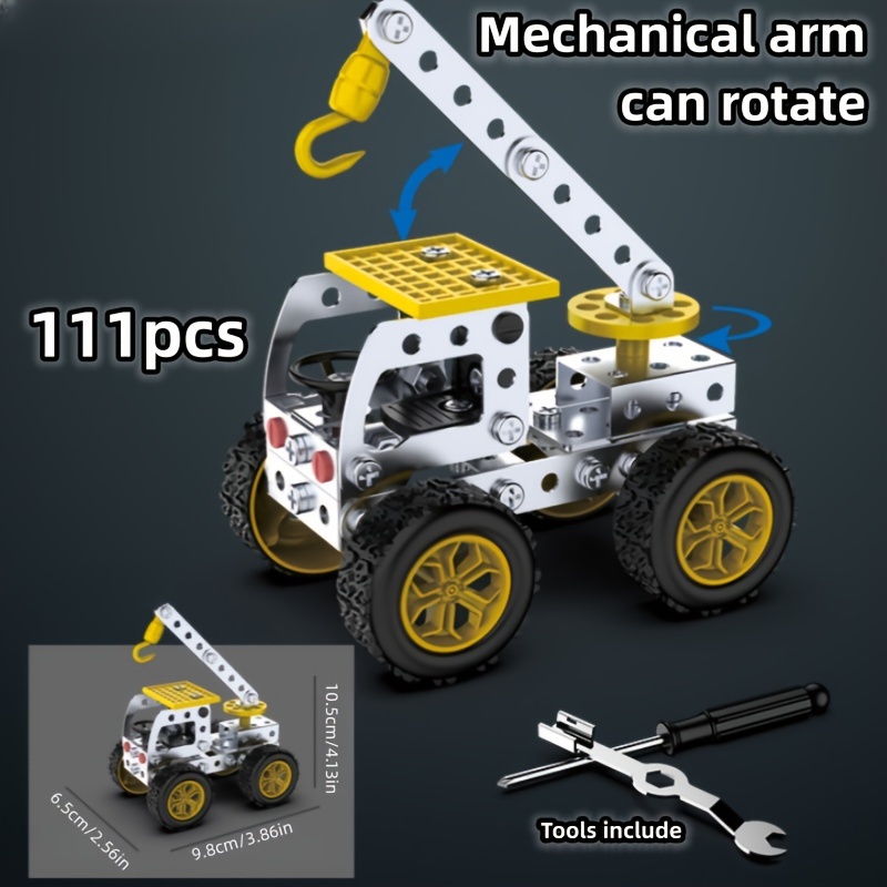 Meccano by Erector, Bulldozer Model Vehicle Building Kit, STEM Engineering  Education Toy for Ages 8 and up
