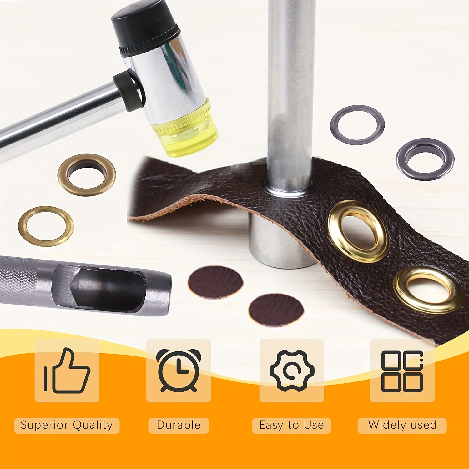Grommet Kits Grommet Tool Kit With Portable Eyelet Grommet - Temu