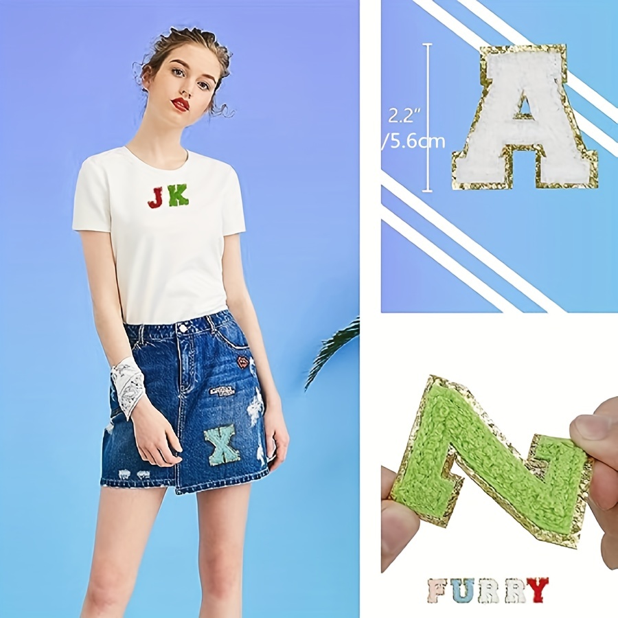 Clothing Diy Large Patch Pop Letters Sequins Embroidered - Temu