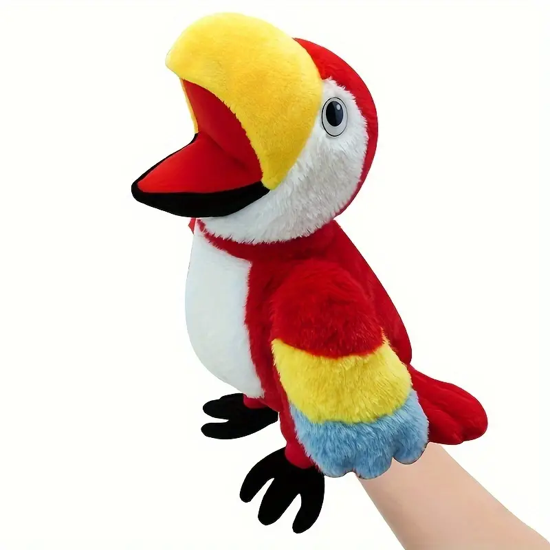 Cute Big Mouth Bird Flamingo Hand Puppet Plush Toy Love - Temu
