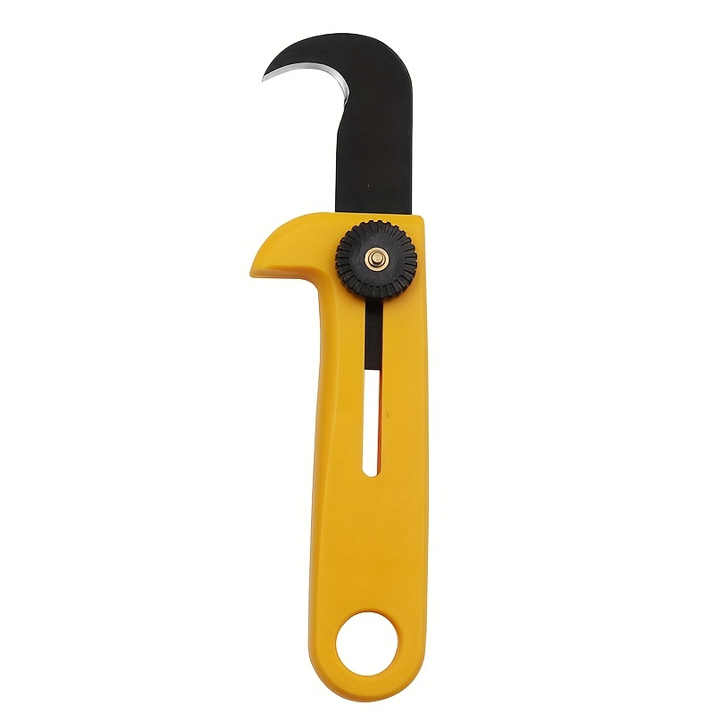  ARFUKA Hook Knife 2-in-1 Hook Blade Utility Knife Folding  Camping Knife Parcel Knife Pocket Carton Cutter Box Opener Outdoor  Multitool with Carabiner Black : Tools & Home Improvement