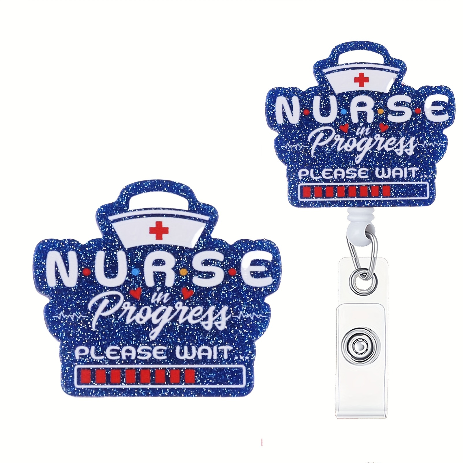 Nurse in Progress Badge Reel- Future Nurse Gift- Badge Reel- Nurse Gift- New Nurse- Nursing Student - Nurse Gift- Retractable Badge