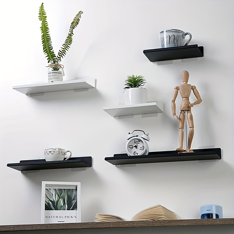 Floating Shelves Wall Decor Storage Rack Wall Mounted Wooden - Temu