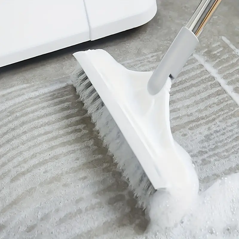 Rotatable Floor Scrub Brush, Adjustable Long Handle Cleaning Brush