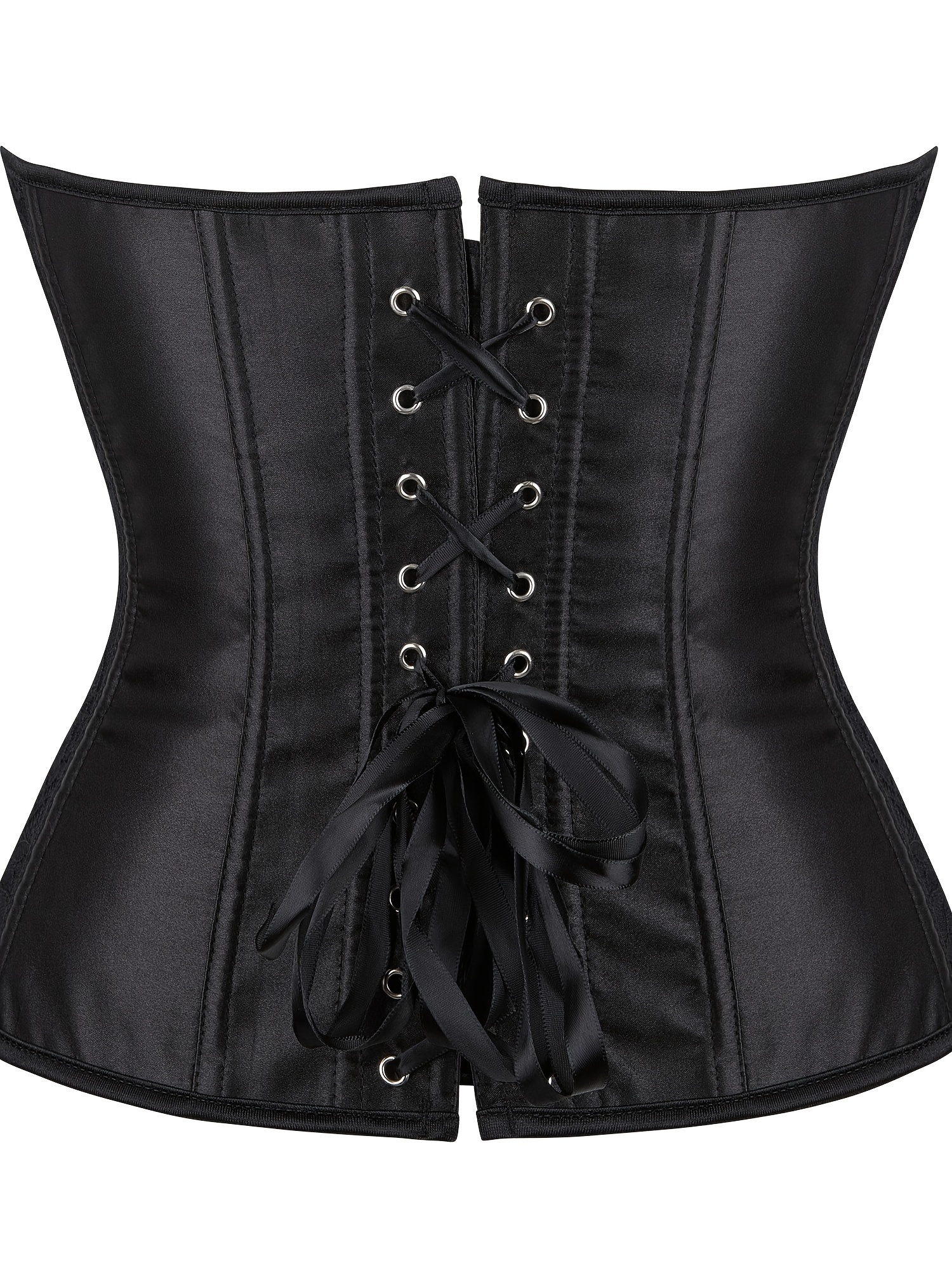 Solid Strapless Corset Bustier Tummy Control Lace Slimmer - Temu
