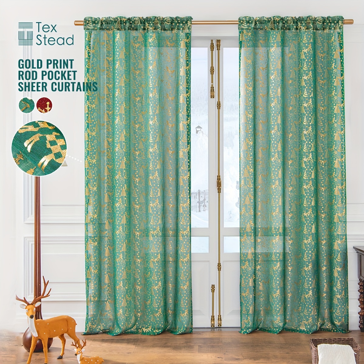 2pcs Juego Cortinas Blancas Transparentes Cortina - Temu