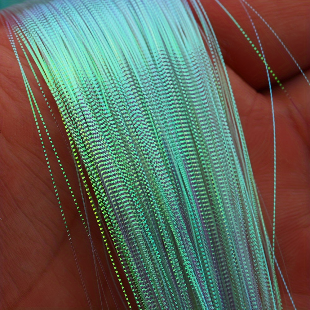 Rainbow Fish Skin Corrugated Flash Strands Synthetic - Temu Canada