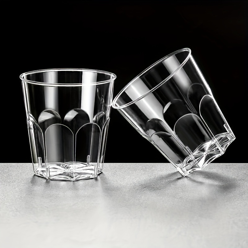 50 Piezas Vasos Desechables Negros Vasos De Plástico PET - Temu