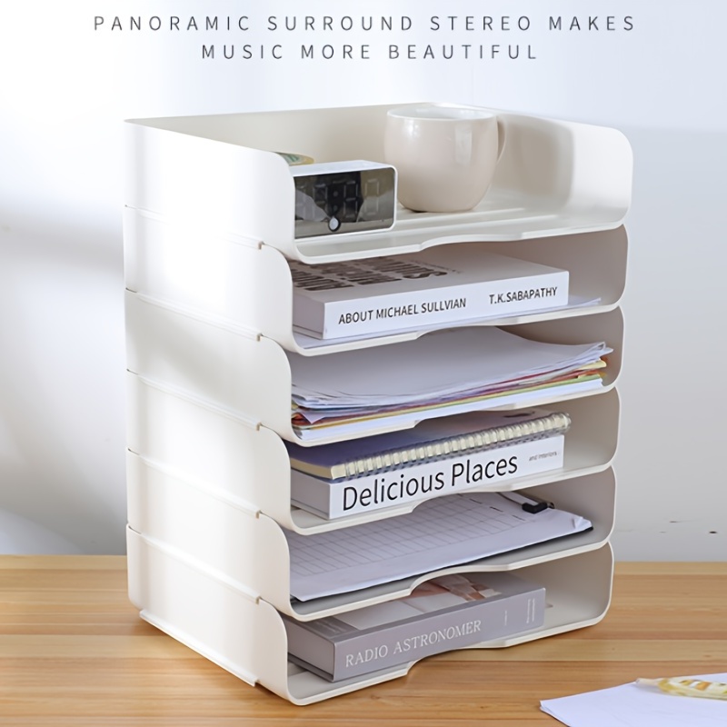 Desk Organizer Wooden File Shelf Magazine Rack Book Ends Document Storage  Box with Drawer at Rs 499/piece, VED ROAD, Surat