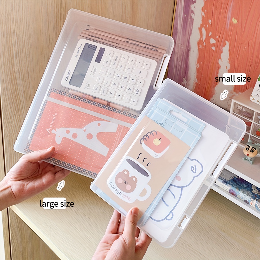 5/10/20pcs Plastic Mini Storage Box, Transparent Box, Portable Jewelry Box,  Flip Packaging Organizer Case, For Mini Items