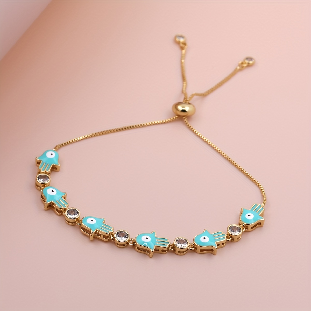 Evil Eye Lucky Bracelet Multicolor Adjustable Chain Jewelry Gift