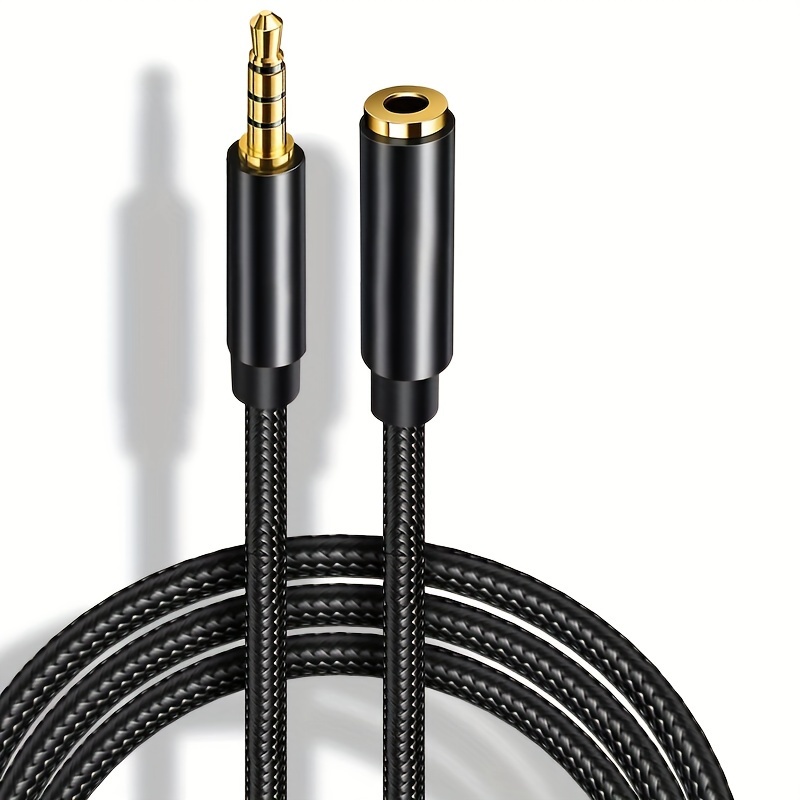 3.5 Cable Extensión Audio Cable Audio 3.5 Mm Macho Hembra Cable Extensión  Auriculares - Tecnología - Temu