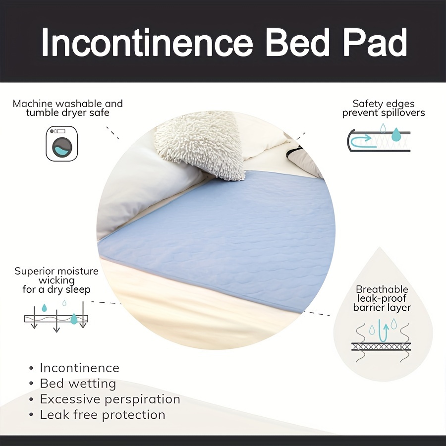 Bed Pads for Incontinence Washable, Bed Wetting Protection for Adults &  Elderly