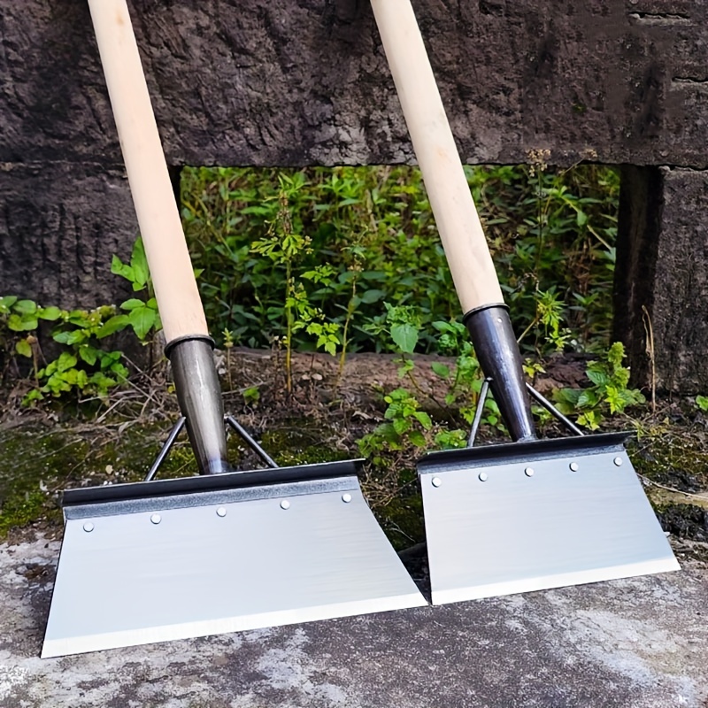 

1pc, Multifunctional Cleaning Shovel For Agricultural Farms, Manure Cleaning Shovel, Ground Silt Pig Manure, Chicken Manure Shovel, Weeding And Gardening Steel Shovel (without Pole)
