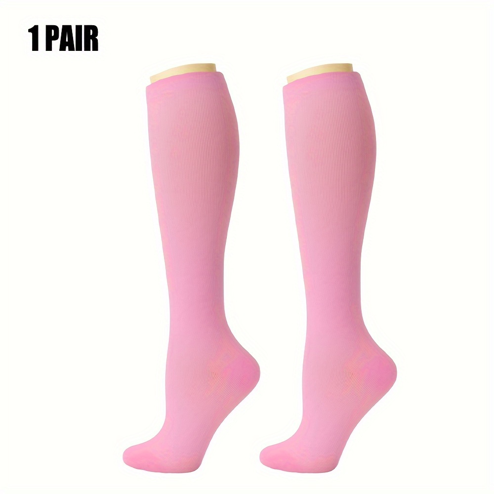Compression Socks 15-20mmHg Graduated Knee High Socks for Women & Men