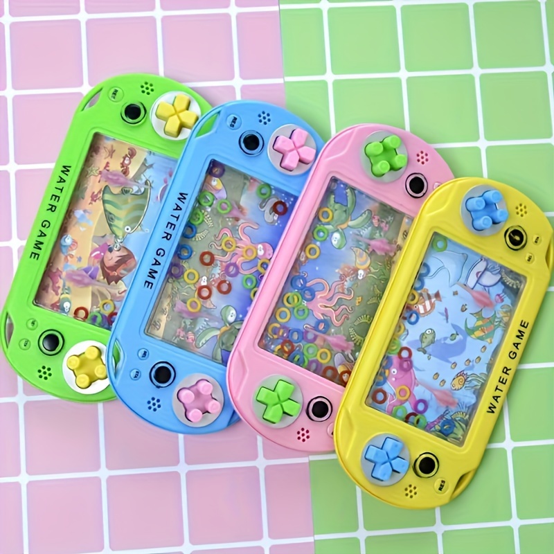 Chalyna 4 Pieces Handheld STF9 Water Games Water Ring Mini Toys Multi Color Toss Game Without Road Trip Travel Party Favors Goody Bag Fillers Re
