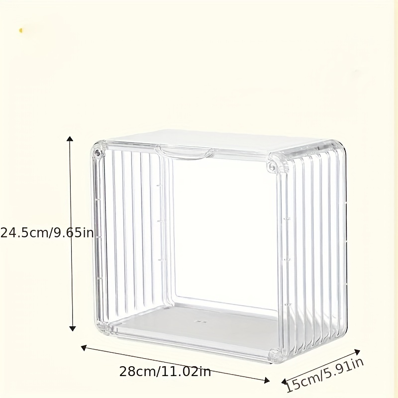 Clear Display Box Doll Display Storage Case Stackable Show Case