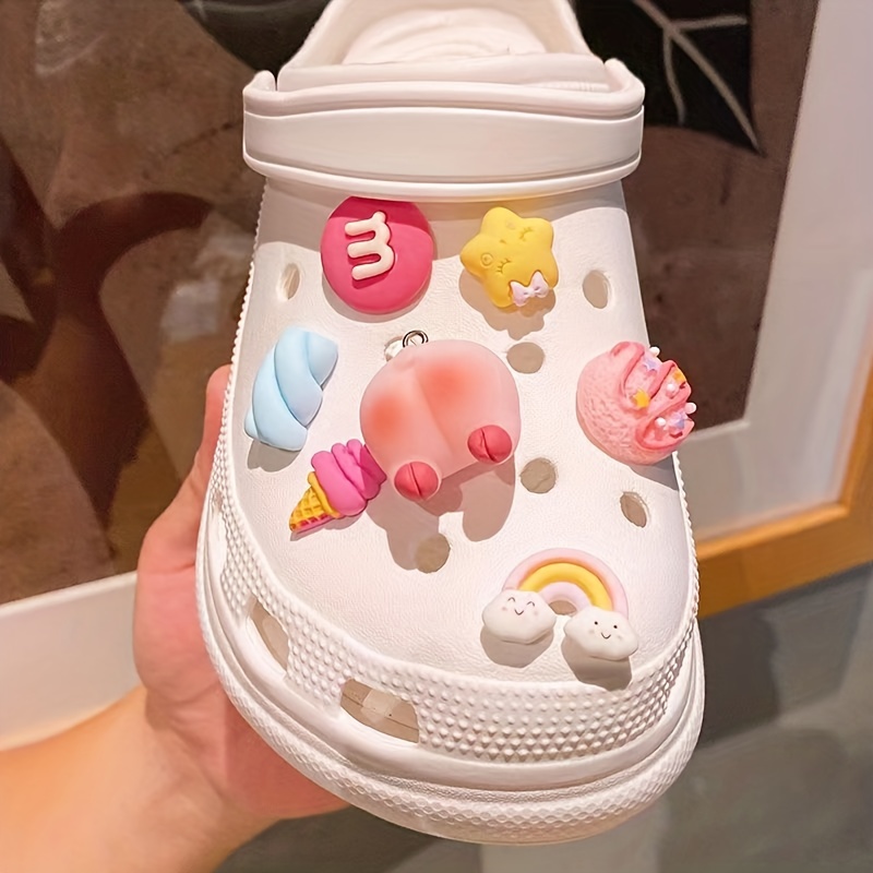 Funny 3d Cute Pig Series Shoes Charms For Clogs Sandals - Temu