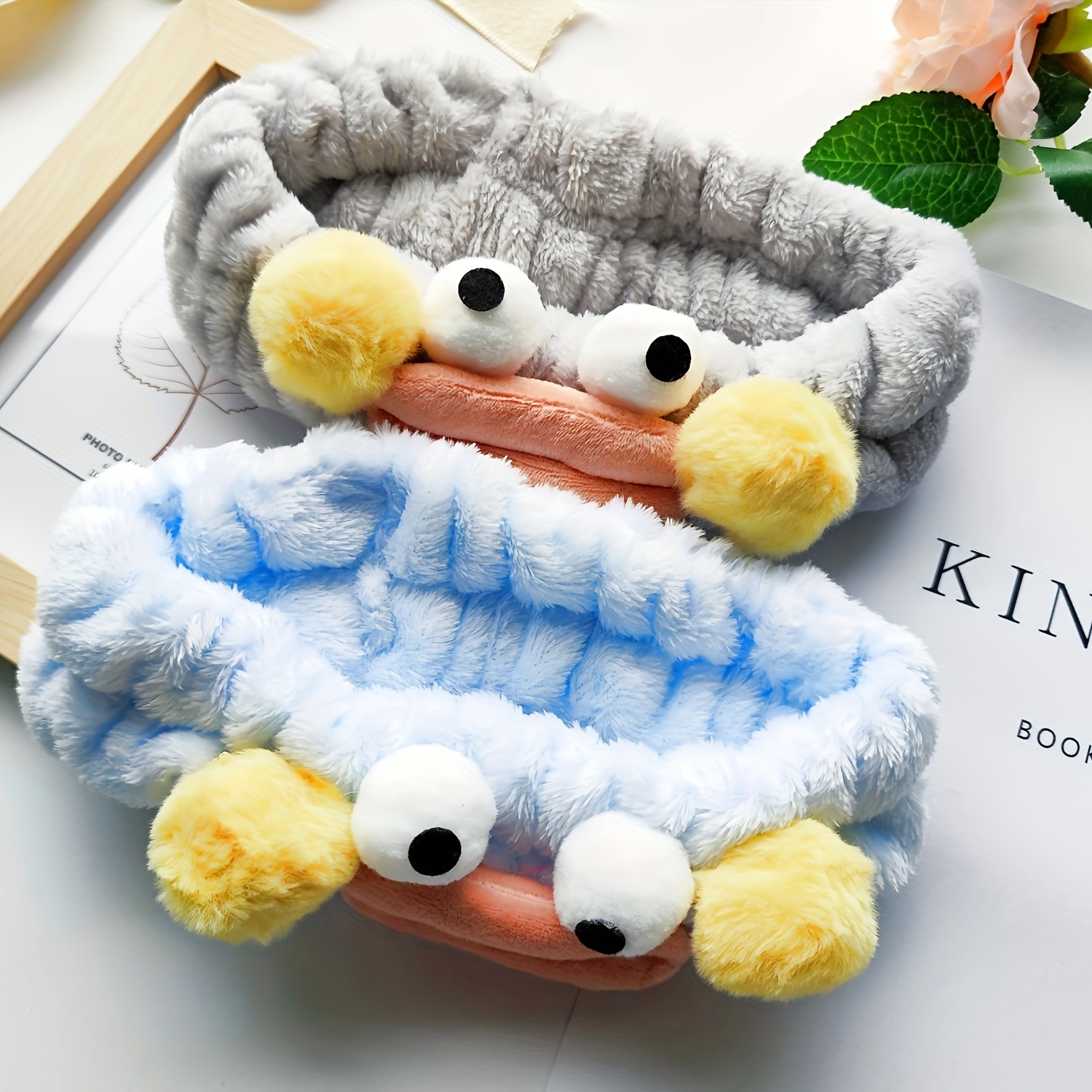 Funny Plush Facial Makeup Headband Creative Cartoon Hairband