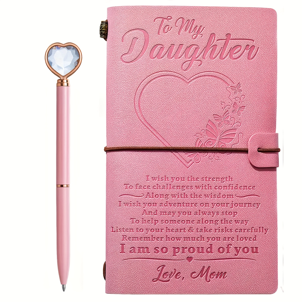 Granddaughter Gifts Diary with Lock Set for Girls, Refillable