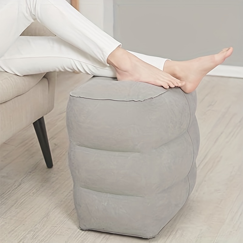 Inflatable Foot Rest Pillow For Travel Office And Home Soft - Temu
