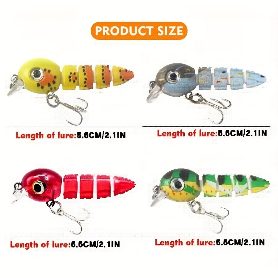 Insect Fishing Lures Floating Crank Bait Fishing Tackle - Temu