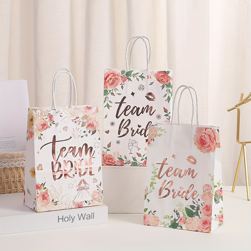 

6/12/18pcs, Hot Stamping On Tote Bag Exquisite Bag - Kraft Wrapping 's Day , Supplies, , Bag, Bag Tote Bag